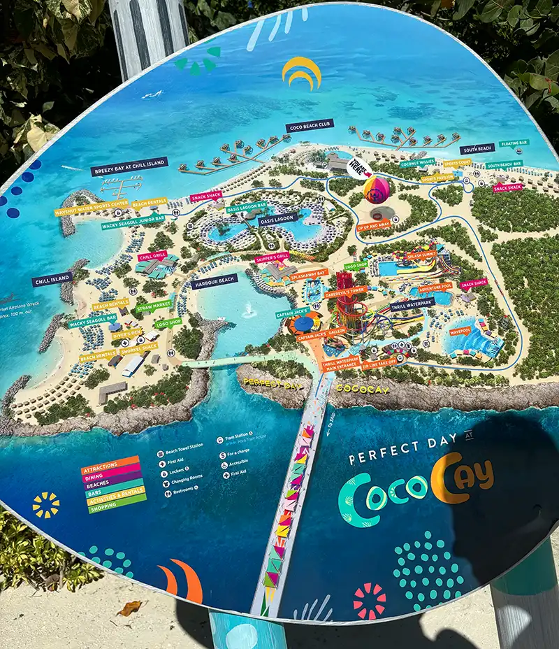 Como é passar o dia em CocoCay, ilha da Royal Caribbean no Caribe
